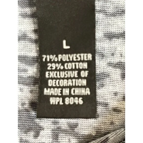 Retro Floral Tshirt L Gray Boho Hippie Indie Folk Chic Western Classic Preppy - Picture 8 of 9